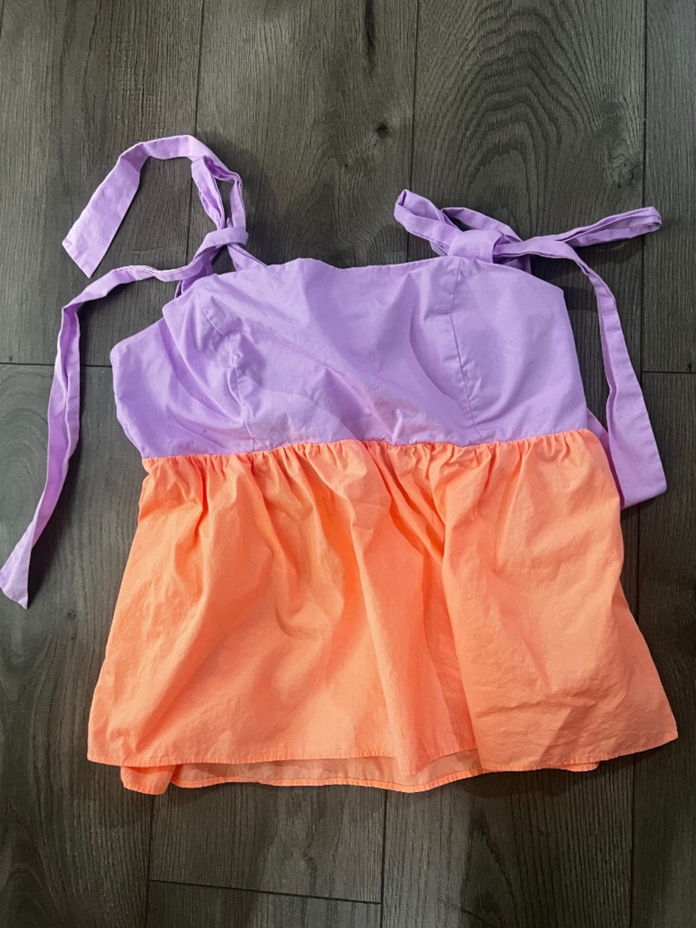 Tie tank top